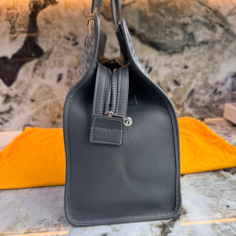 99新✨高雅德/Goyard 戈雅Hardy 灰色手提公文包旅行袋 配件:塵袋 購票 子袋-2