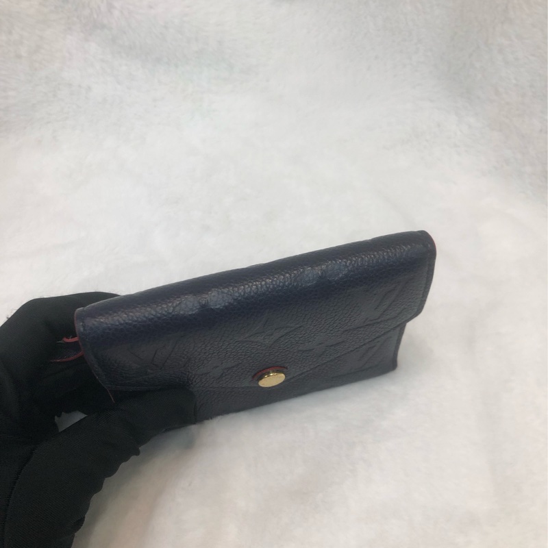 LV 藍色壓紋三摺銀包 XB828-5