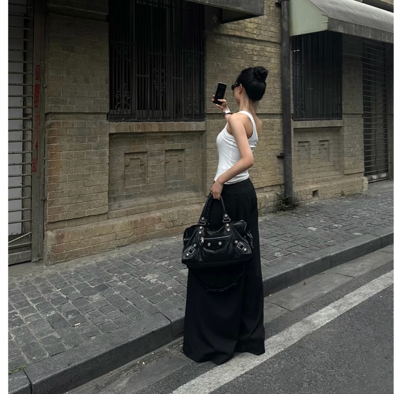 BALENCIAGA 巴黎世家 GIANT21 PART TIME 黑色 機車包 斜背包 肩背包 側背包 手提包-5