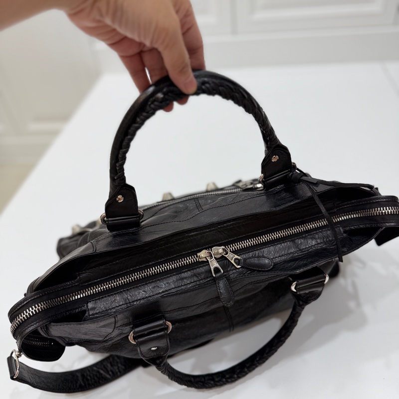 BALENCIAGA 巴黎世家 GIANT21 PART TIME 黑色 機車包 斜背包 肩背包 側背包 手提包-23
