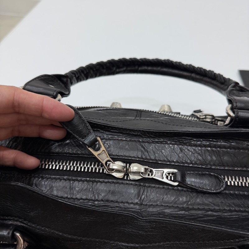 BALENCIAGA 巴黎世家 GIANT21 PART TIME 黑色 機車包 斜背包 肩背包 側背包 手提包-26