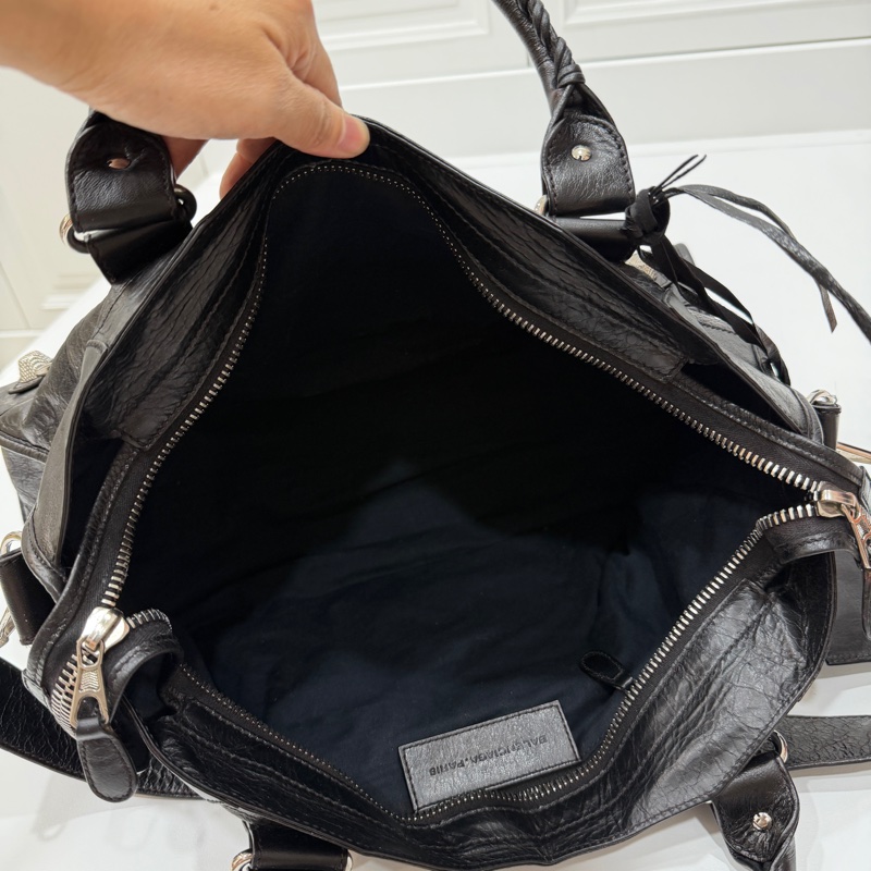 BALENCIAGA 巴黎世家 GIANT21 PART TIME 黑色 機車包 斜背包 肩背包 側背包 手提包-27