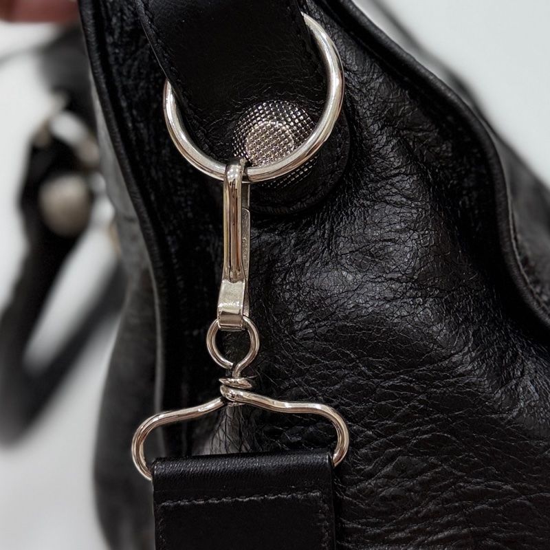 BALENCIAGA 巴黎世家 GIANT21 PART TIME 黑色 機車包 斜背包 肩背包 側背包 手提包-36