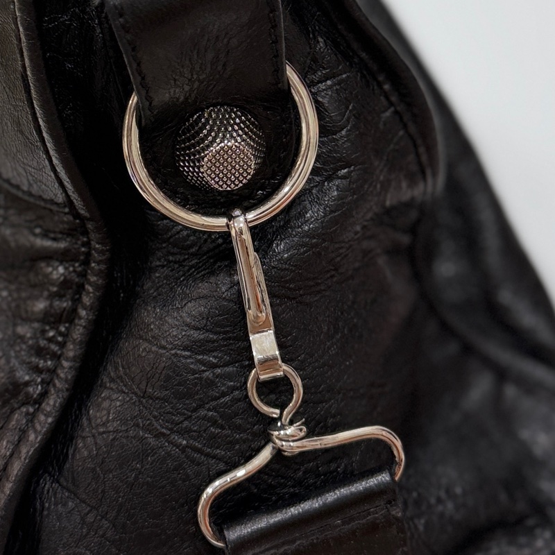 BALENCIAGA 巴黎世家 GIANT21 PART TIME 黑色 機車包 斜背包 肩背包 側背包 手提包-37
