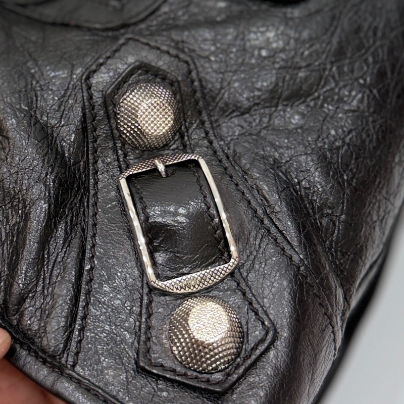 BALENCIAGA 巴黎世家 GIANT21 PART TIME 黑色 機車包 斜背包 肩背包 側背包 手提包-38