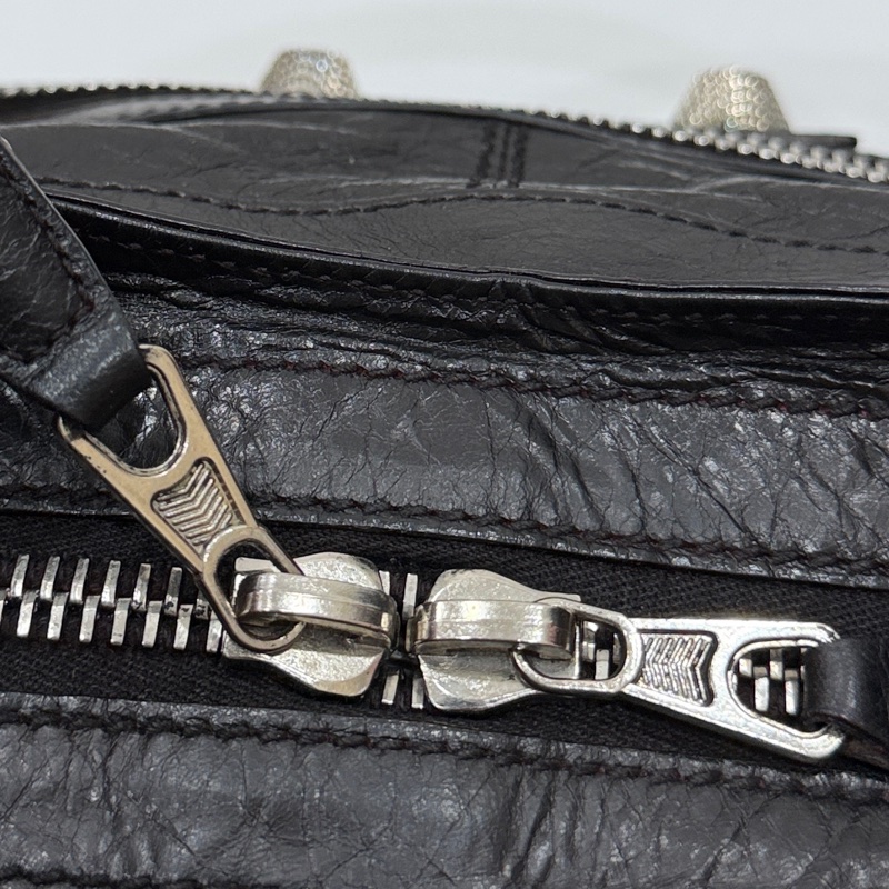 BALENCIAGA 巴黎世家 GIANT21 PART TIME 黑色 機車包 斜背包 肩背包 側背包 手提包-40