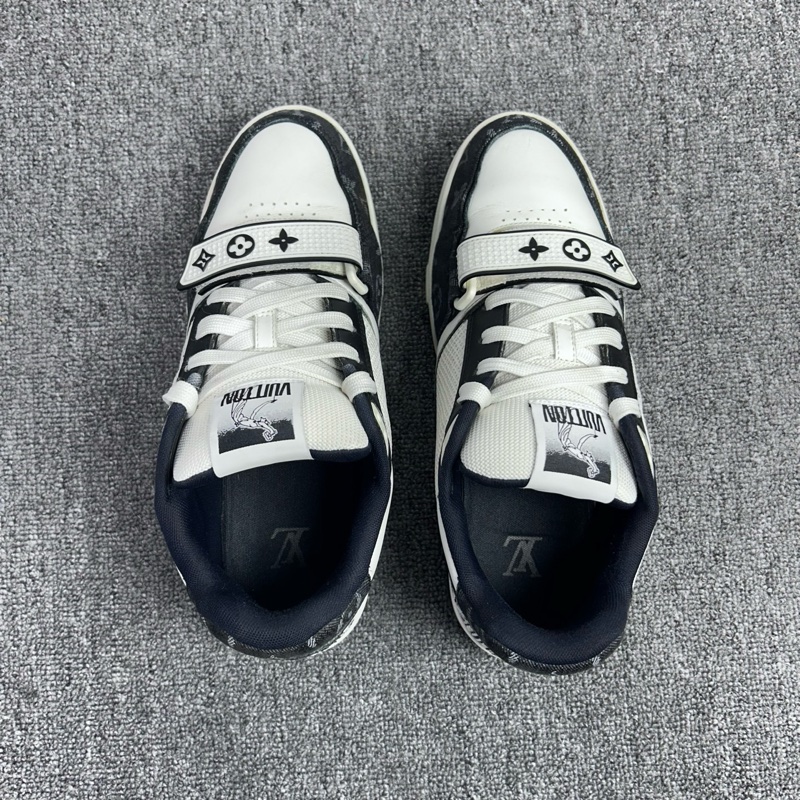 Louis Vuitton 路易威登 LV Trainer 黑白魔術貼 休閒鞋/41碼-2