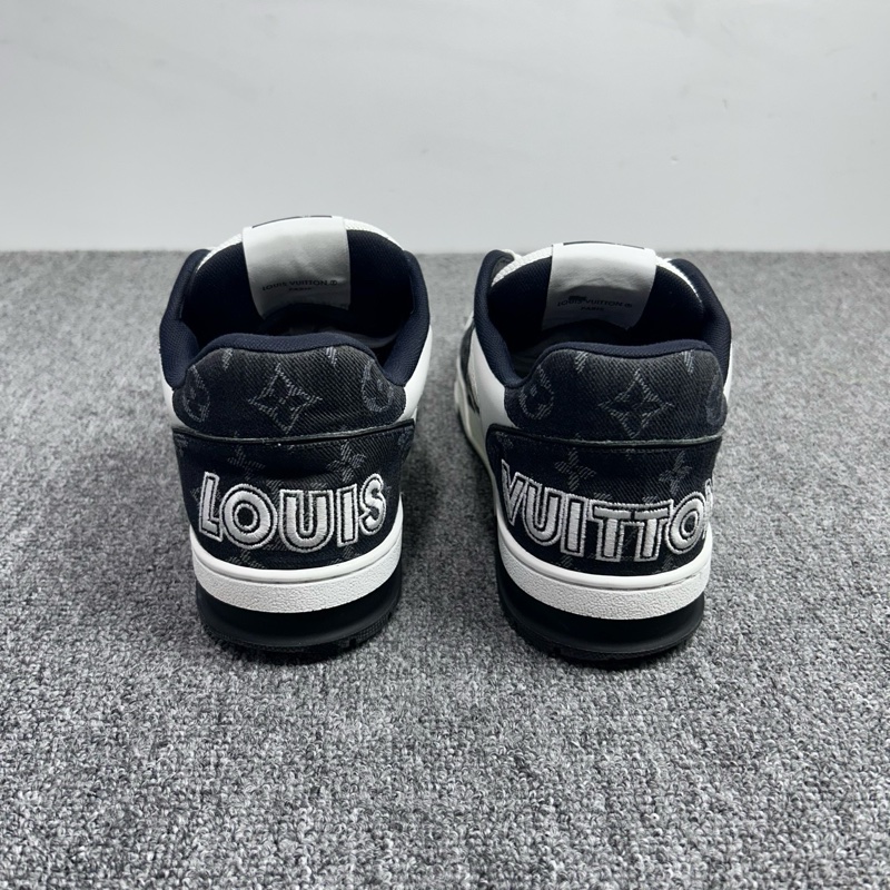 Louis Vuitton 路易威登 LV Trainer 黑白魔術貼 休閒鞋/41碼-5