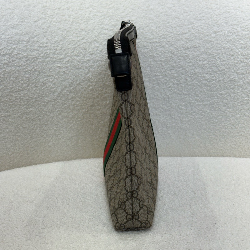 GUCCI 老花郵差肩背包-3