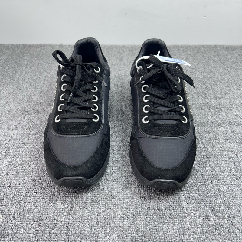 Louis Vuitton 路易威登 LV 帆布黑色休閒運動鞋/40碼 6碼/內長265-1