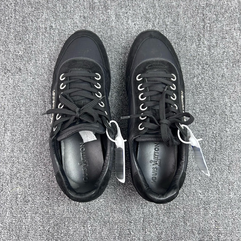 Louis Vuitton 路易威登 LV 帆布黑色休閒運動鞋/40碼 6碼/內長265-2