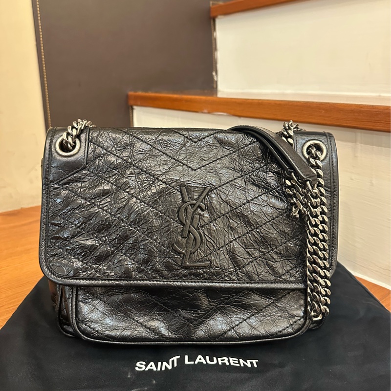 YSL 全黑NIKI 中號-0
