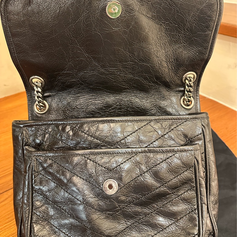 YSL 全黑NIKI 中號-17