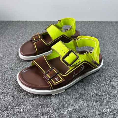 Louis Vuitton 路易威登 LV 黃棕色trainer拖鞋 涼鞋 尺碼：41碼，內長270 成色：98新