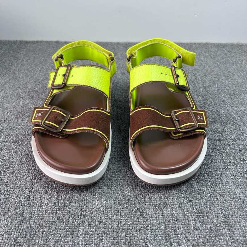 Louis Vuitton 路易威登 LV 黃棕色trainer拖鞋 涼鞋 尺碼:41碼,內長270 成色:98新-1