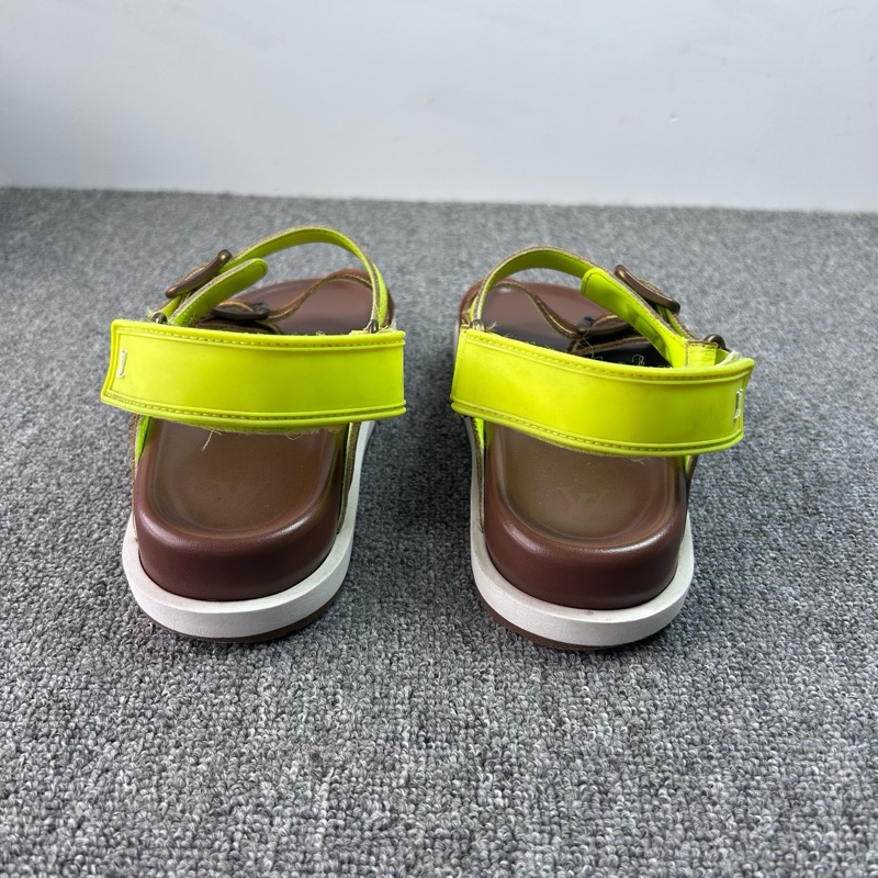 Louis Vuitton 路易威登 LV 黃棕色trainer拖鞋 涼鞋 尺碼:41碼,內長270 成色:98新-5