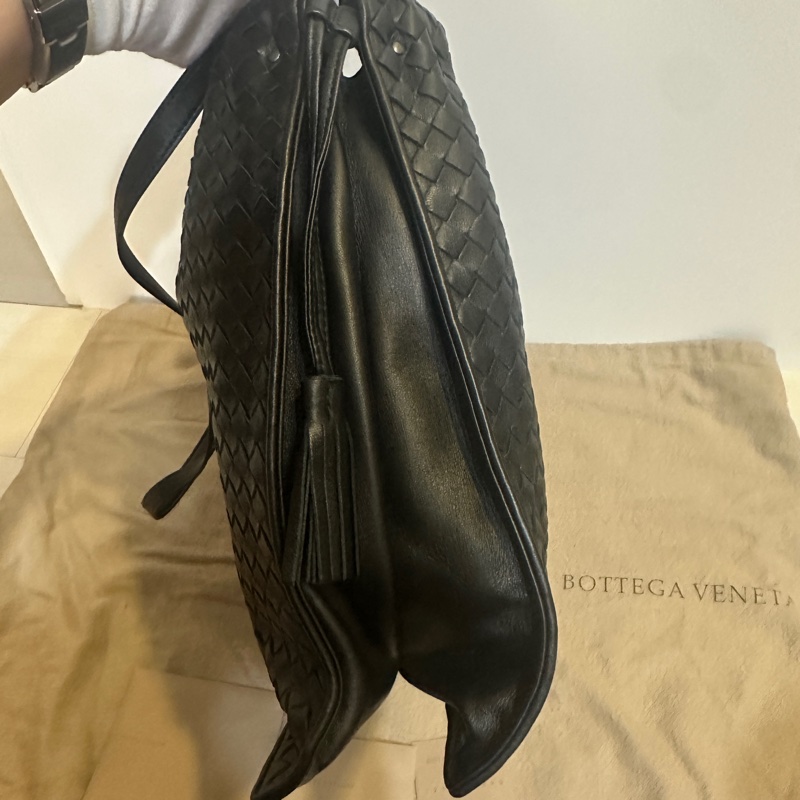BOTTEGA VENETA 側肩背 / 斜背包|全新未使用|經典黑色|附專屬隨身鏡✨-2