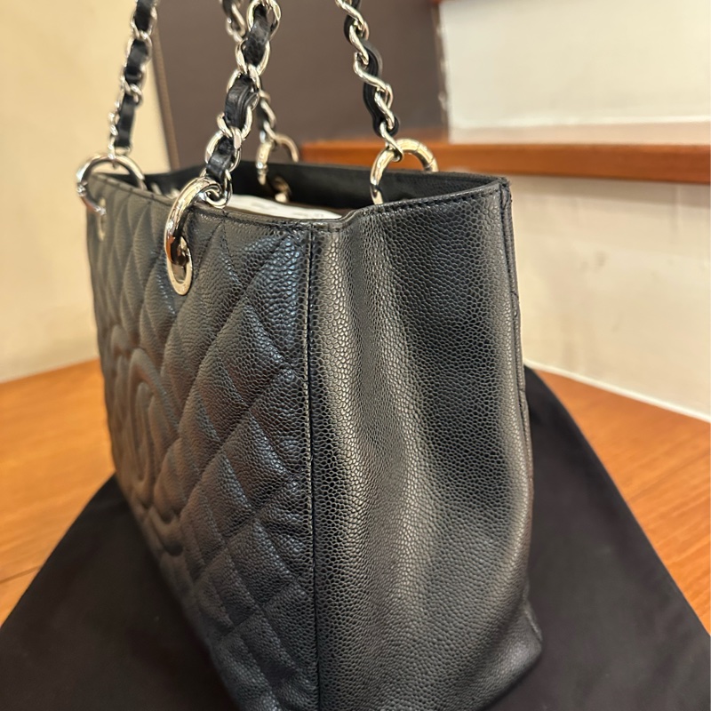 CHANEL 黑荔枝銀鏈GST 超級好看-1