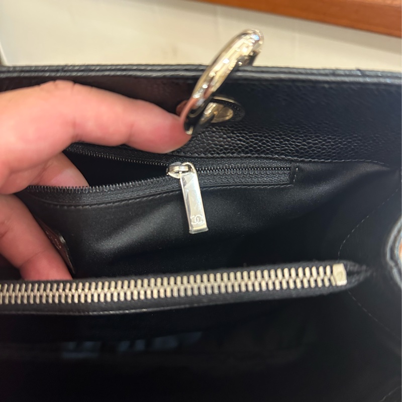CHANEL 黑荔枝銀鏈GST 超級好看-10