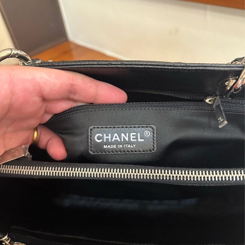 CHANEL 黑荔枝銀鏈GST 超級好看-11