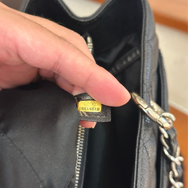 CHANEL 黑荔枝銀鏈GST 超級好看-14