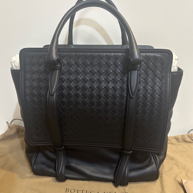 BOTTEGA VENETA 手提包|全新未使用|經典黑色|附專屬隨身鏡 ✨-6