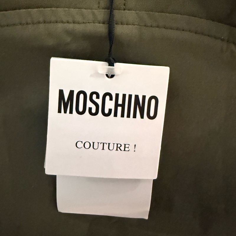 MOSCHINO Puff sleeve cotton mini dress green | New | Moschino 軍綠色裙40 全新玩貨-7