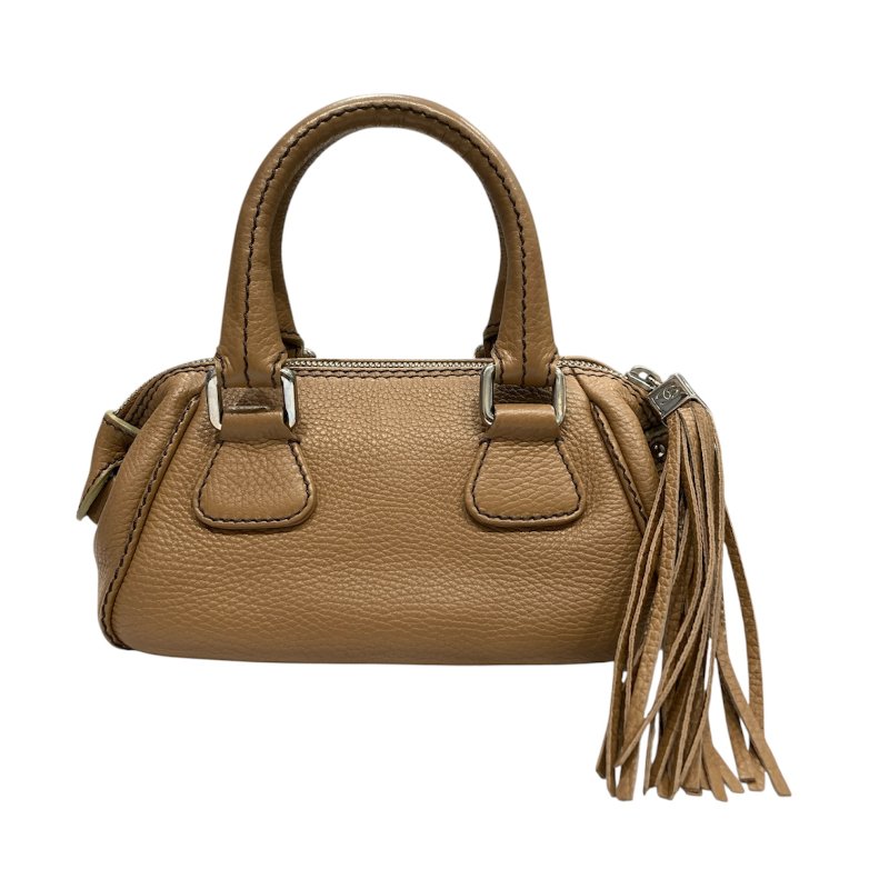 CHANEL 香奈兒 LAX Tassel Bag 手提包 棕色 銀釦-0