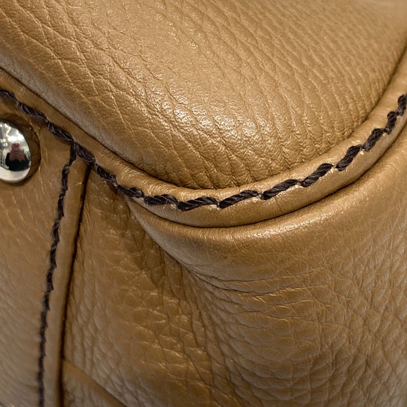 CHANEL 香奈兒 LAX Tassel Bag 手提包 棕色 銀釦-10