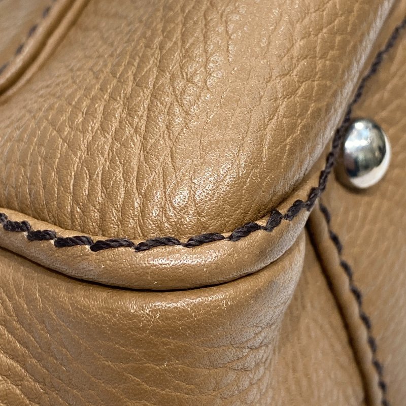 CHANEL 香奈兒 LAX Tassel Bag 手提包 棕色 銀釦-11