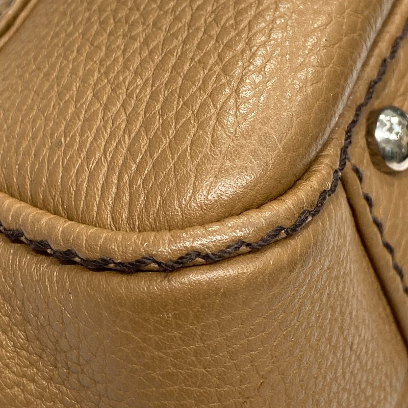 CHANEL 香奈兒 LAX Tassel Bag 手提包 棕色 銀釦-13