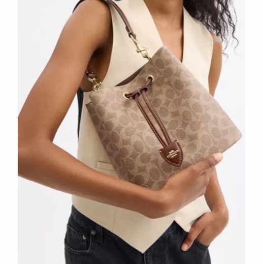 Coach 女士 Rowan 水桶包均碼碼21.6cm*14cm*21.6cm-4