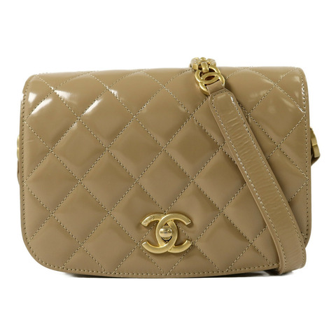 CHANEL 漆皮皮革Mini Messenger Bag肩背袋