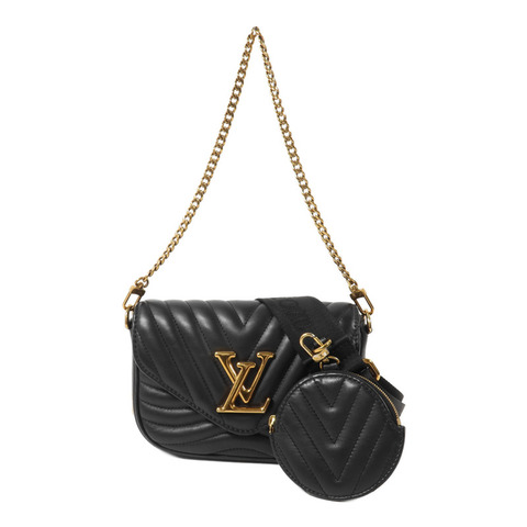 LOUIS VUITTON 牛皮皮革New Wave鏈帶手挽肩背兩用袋