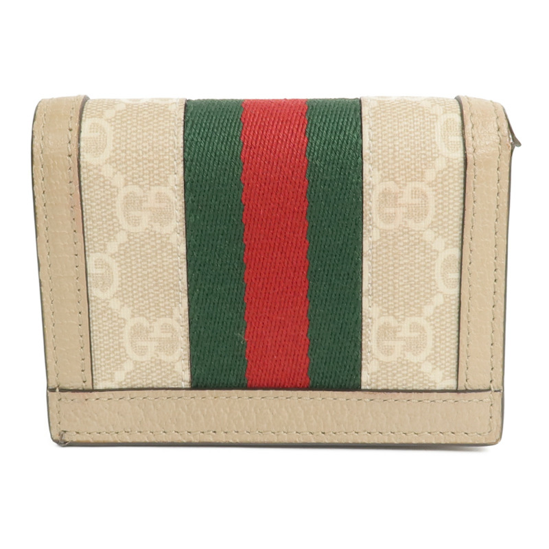 GUCCI 塗層帆布Ophidia GG Card Case Wallet錢包-1