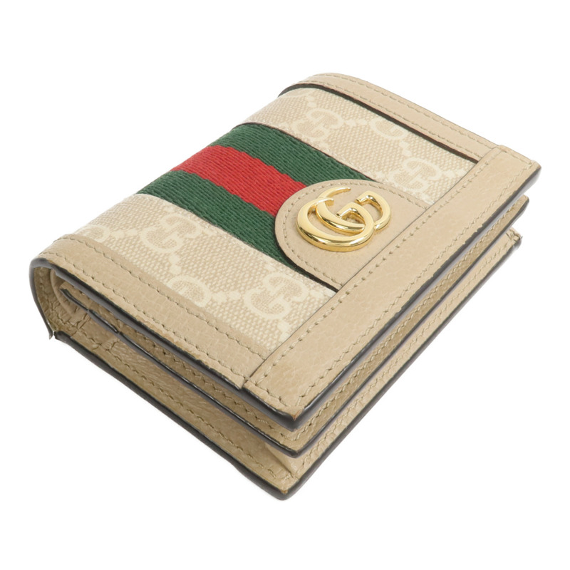 GUCCI 塗層帆布Ophidia GG Card Case Wallet錢包-3