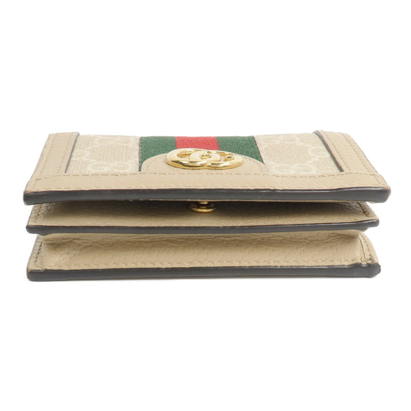 GUCCI 塗層帆布Ophidia GG Card Case Wallet錢包-5