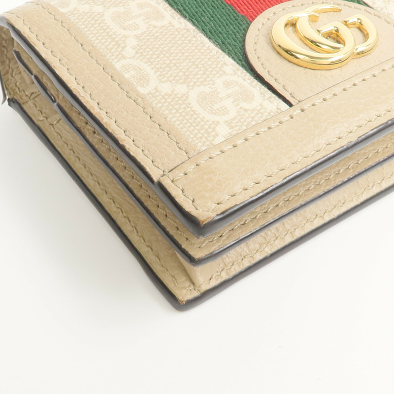 GUCCI 塗層帆布Ophidia GG Card Case Wallet錢包-8