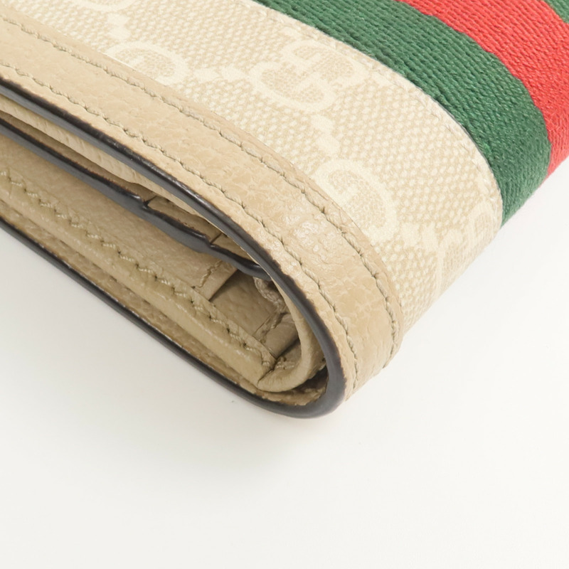GUCCI 塗層帆布Ophidia GG Card Case Wallet錢包-9