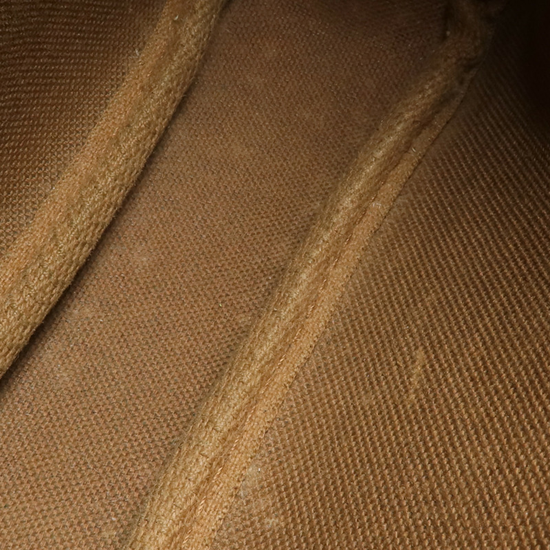 LOUIS VUITTON Monogram Pochette Accessoires金扣手挽袋棕色-10