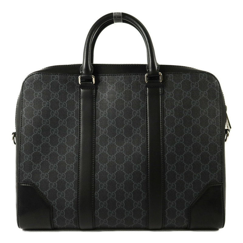 GUCCI 塗層帆布GG Supreme Briefcase肩背袋-1
