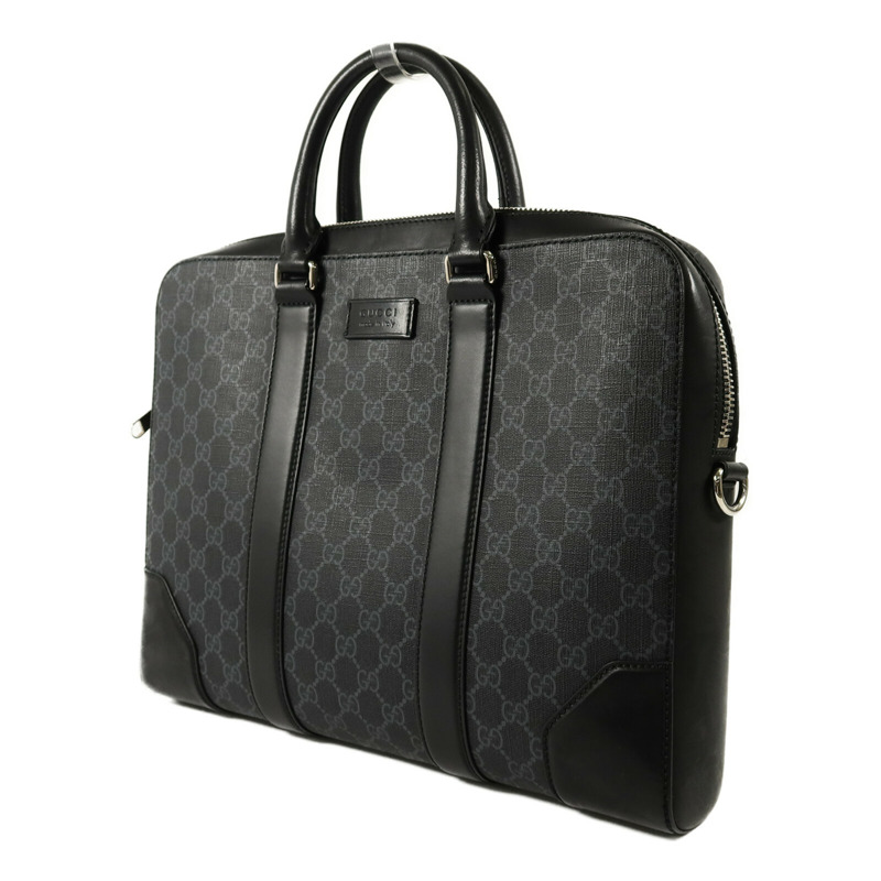 GUCCI 塗層帆布GG Supreme Briefcase肩背袋-2