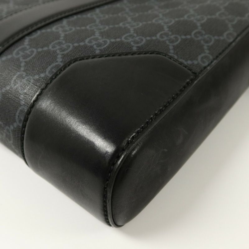 GUCCI 塗層帆布GG Supreme Briefcase肩背袋-11
