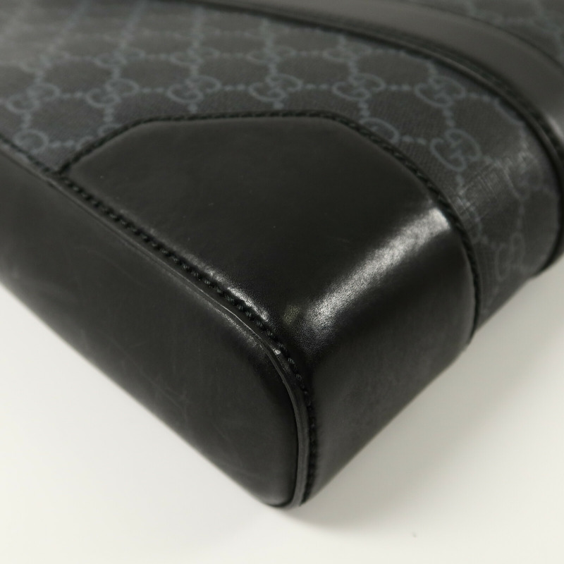 GUCCI 塗層帆布GG Supreme Briefcase肩背袋-12