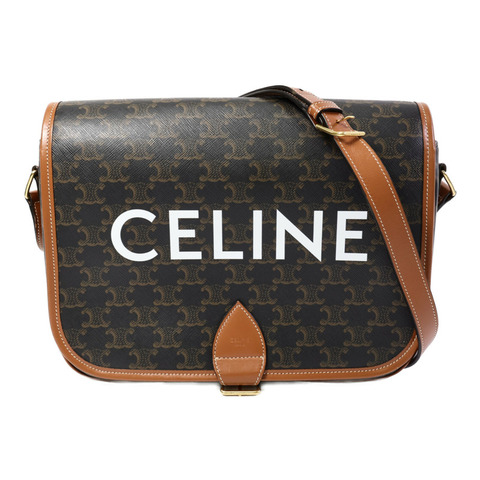 CELINE 塗層帆布Messenger Bag肩背袋
