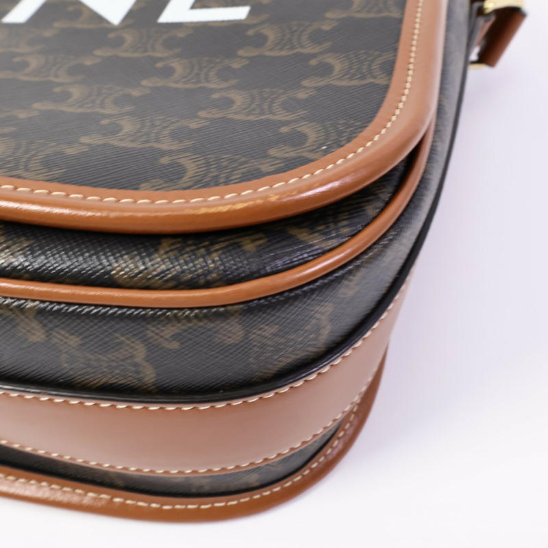 CELINE 塗層帆布Messenger Bag肩背袋-10