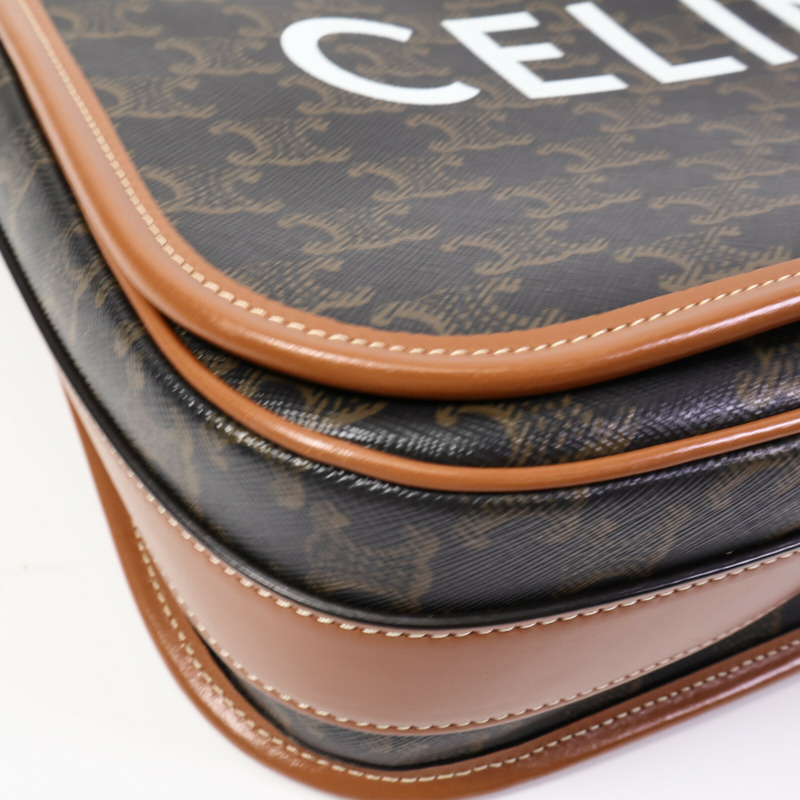 CELINE 塗層帆布Messenger Bag肩背袋-11
