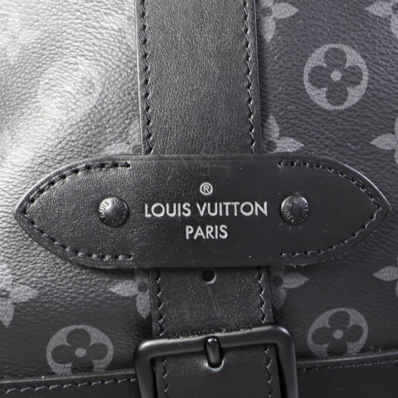 LOUIS VUITTON Monogram Eclipse Saumur肩背袋-7