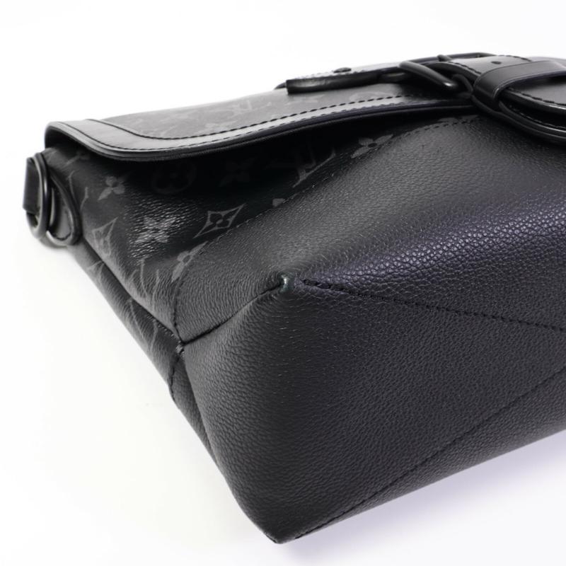 LOUIS VUITTON Monogram Eclipse Saumur肩背袋-11