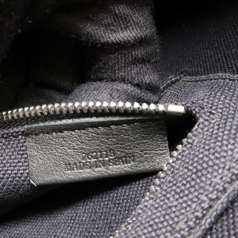 LOEWE 帆布/牛皮皮革Anagram肩背袋-6
